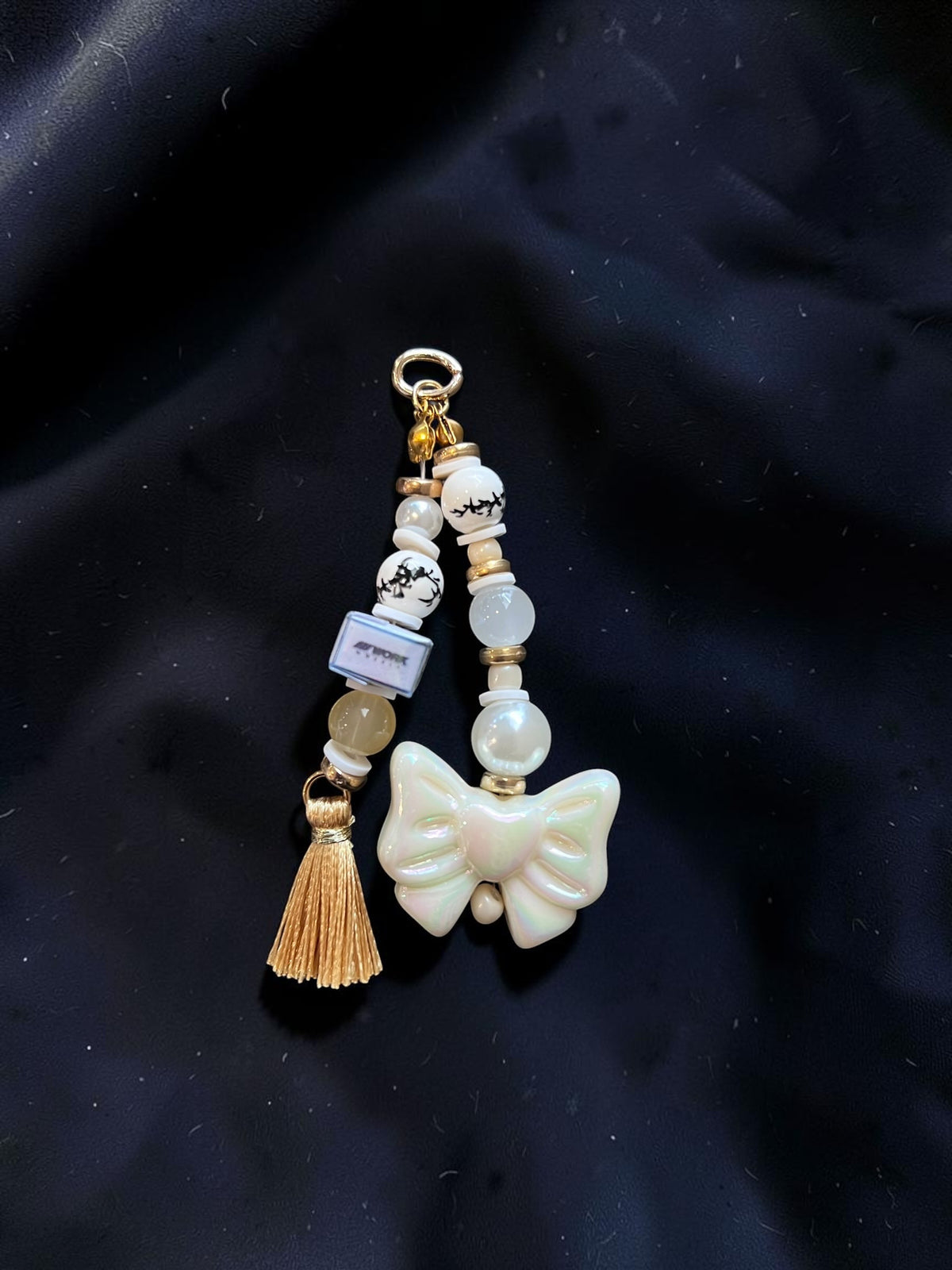 Choose your own Keyring or Mirror Charm + Beads of your choice