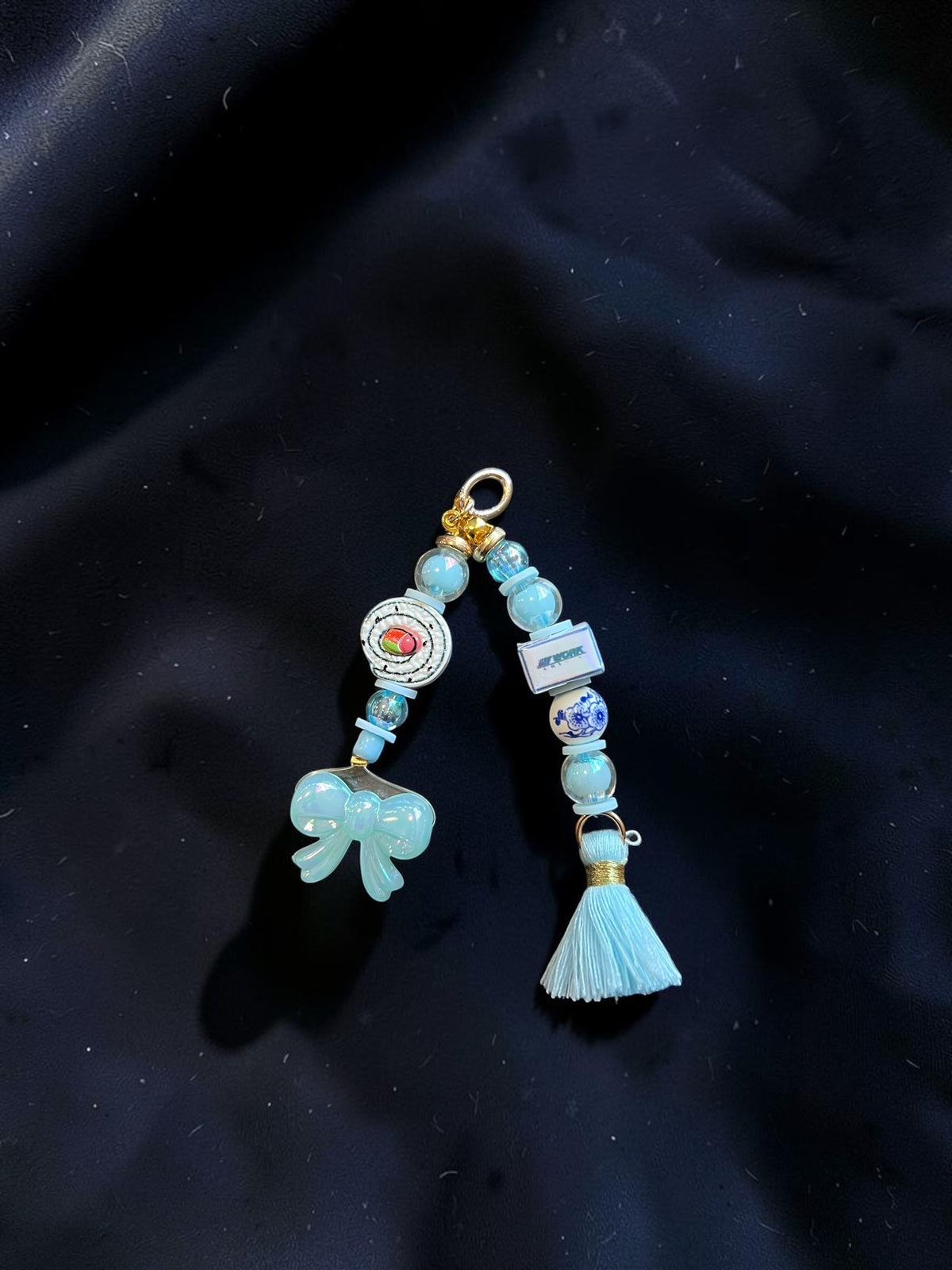 Choose your own Keyring or Mirror Charm + Beads of your choice