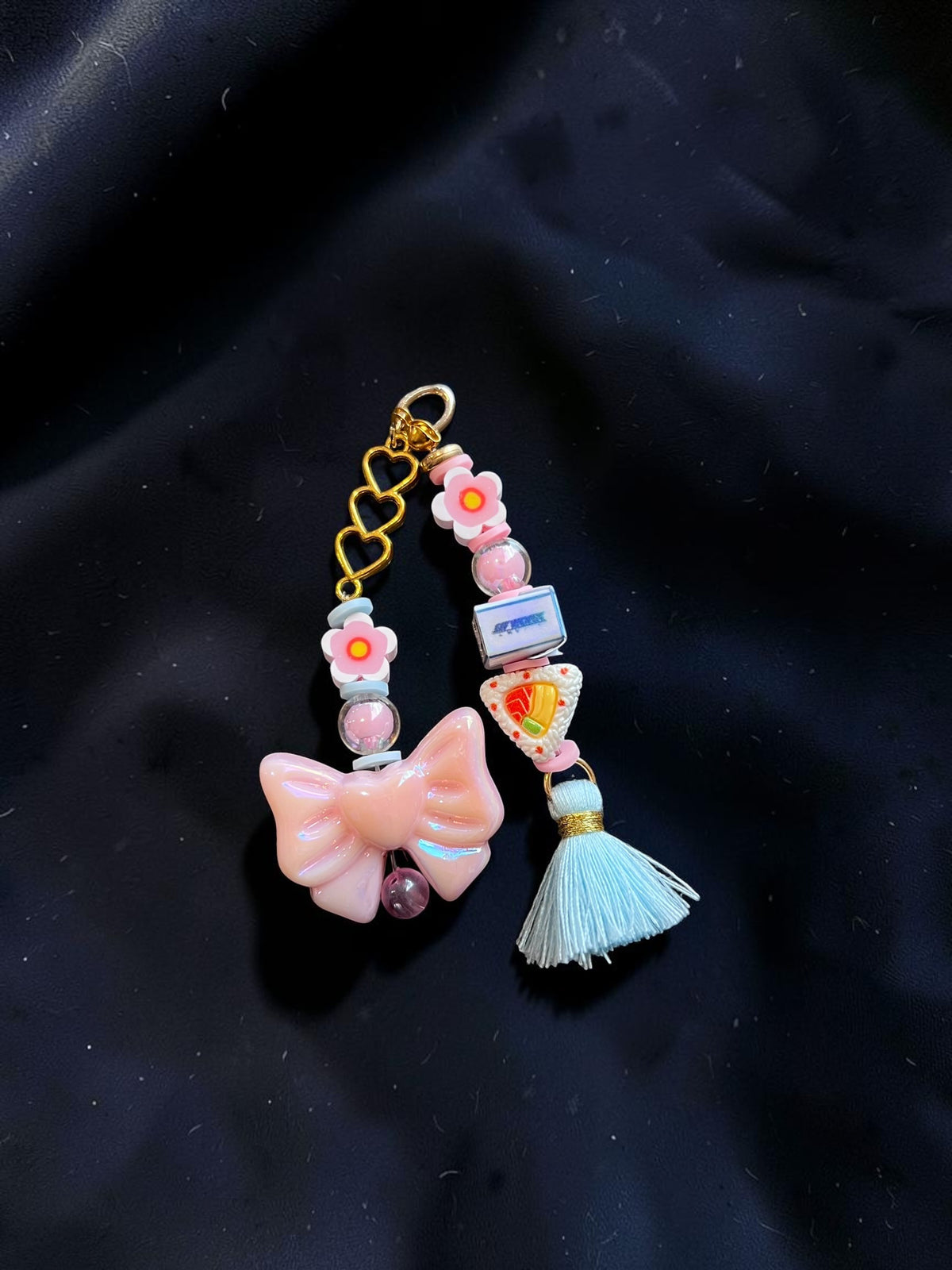Choose your own Keyring or Mirror Charm + Beads of your choice